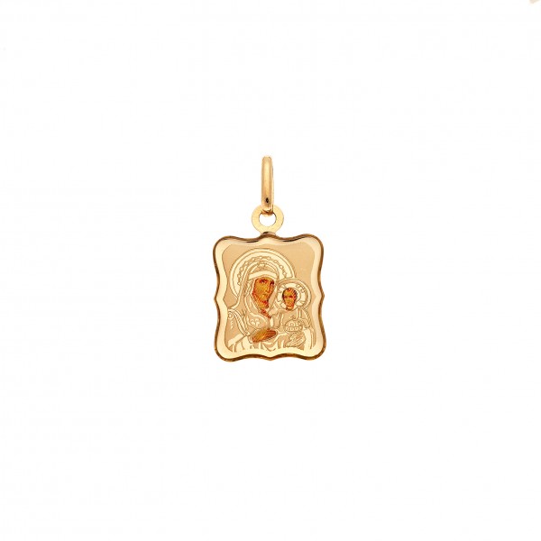 Φυλαχτό Παναγία σε χρυσό 14 καρατίων 