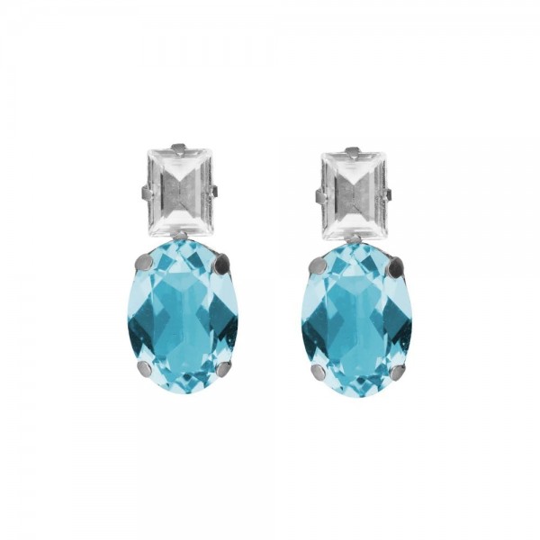 Victoria Cruz Earrings in Silver 925 with Swarovski