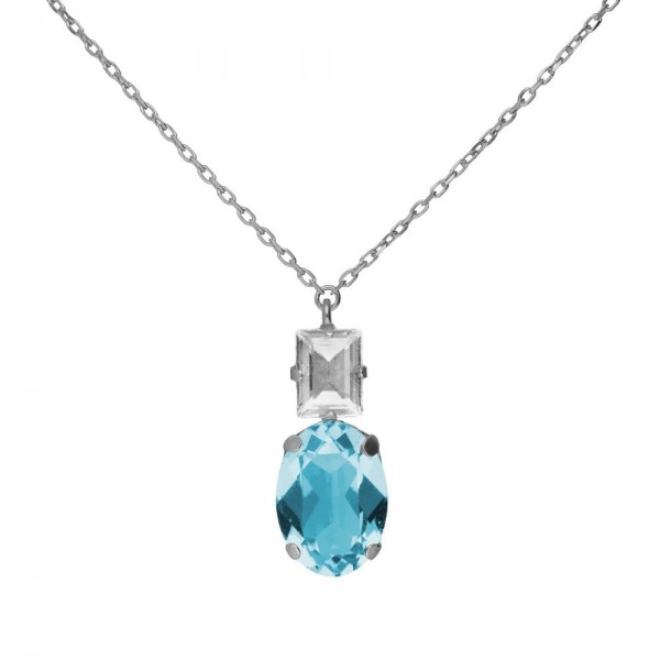 Κολιέ Victoria Cruz από Ασήμι 925 με Swarovski Πέτρες