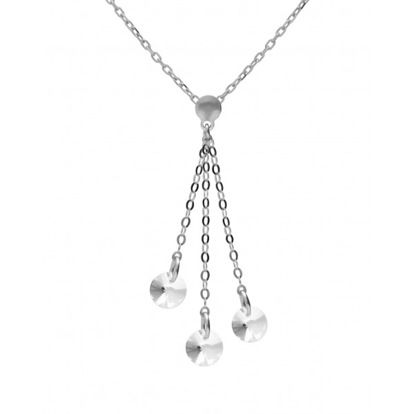 Κολιέ Victoria Cruz από Ασήμι 925 με Swarovski Πέτρες