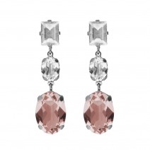 Victoria Cruz Earrings in Silver 925 with Swarovski
