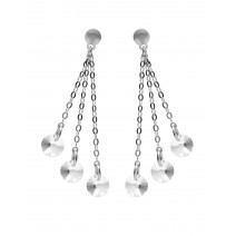 Victoria Cruz Earrings in Silver 925 with Swarovski