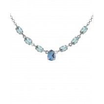 Κολιέ Victoria Cruz από Ασήμι 925 με Swarovski Πέτρες