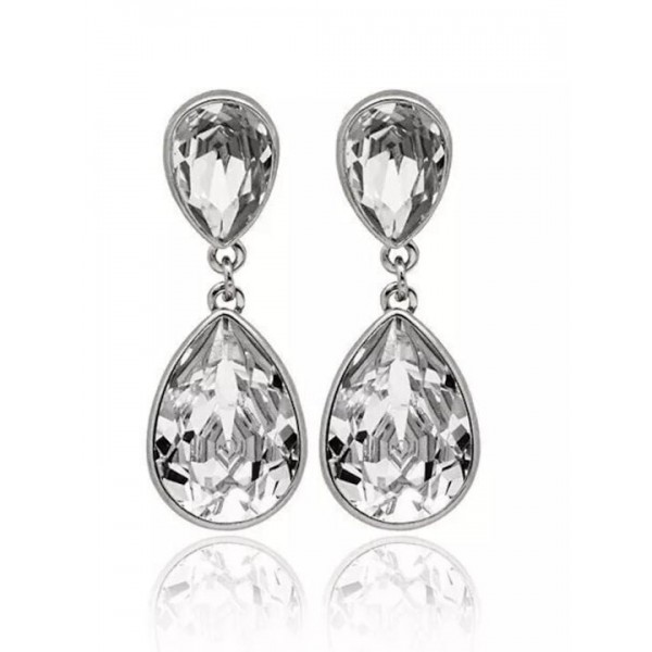 Victoria Cruz Earrings in Silver 925 with Swarovski