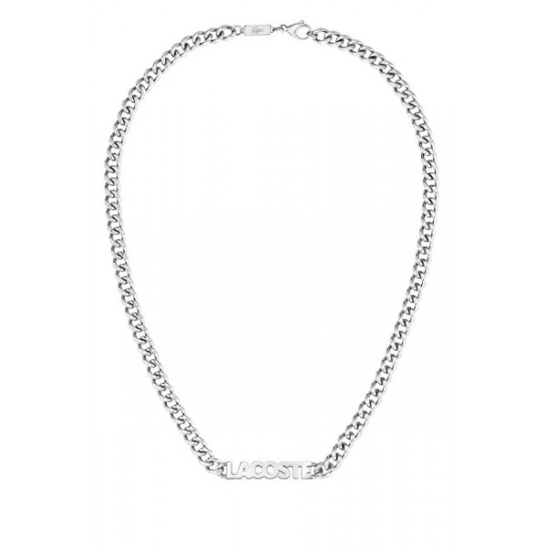 LACOSTE Stainless Steel Ανδρική Αλυσίδα λαιμού με λογότυπο