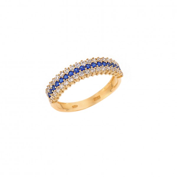 14K Gold Ring with Zircon