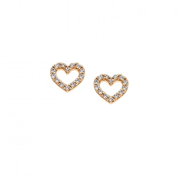 14carats gold earrings with zircon