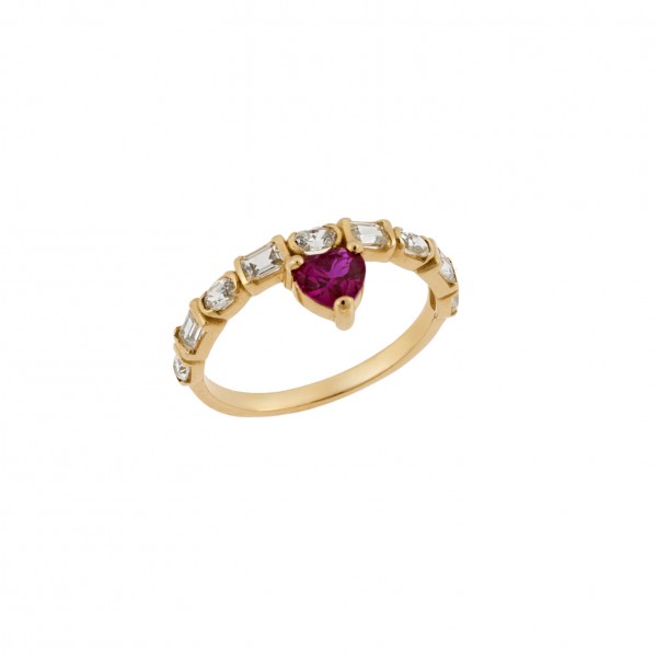 Χρυσό Δαχτυλίδι 14 καράτια με Ζιργκον 