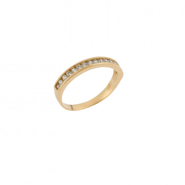 Χρυσό Δαχτυλίδι 14 καράτια με Ζιργκον 