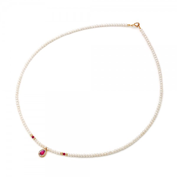Fresh Water Pearl Necklace 2.5-3.0mm K14