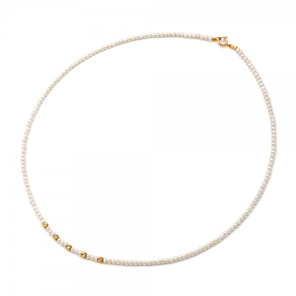 Κολιέ μαργαριτάρια Fresh Water Pearl 2,5-3,0mm Κ14