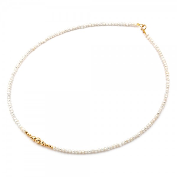 Κολιέ μαργαριτάρια Fresh Water Pearl 2,5-3,0mm Κ14
