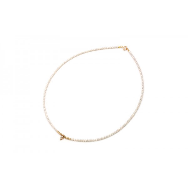 Κολιέ μαργαριτάρια Fresh Water Pearl 2,5-3,0mm Κ14