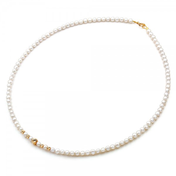 Κολιέ μαργαριτάρια Fresh Water Pearl 4,0-4,5mm Κ14