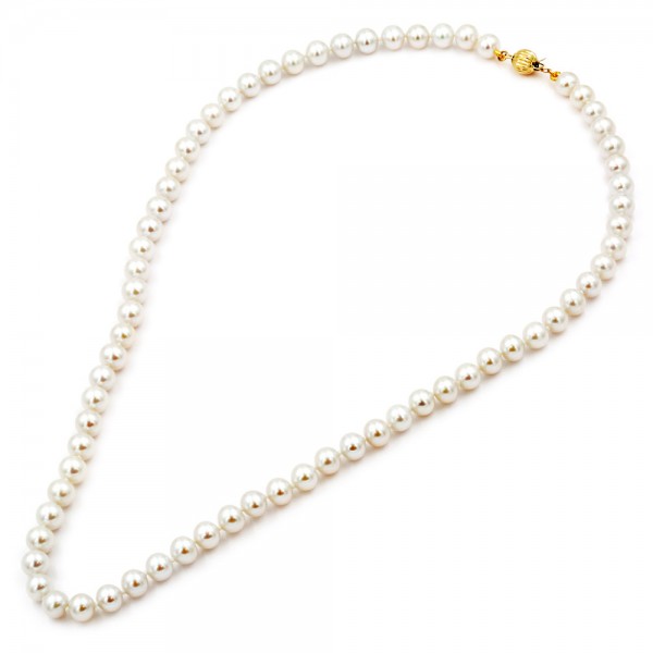Κολιέ μαργαριτάρια Fresh Water Pearl 6,5-7,0mm Κ14