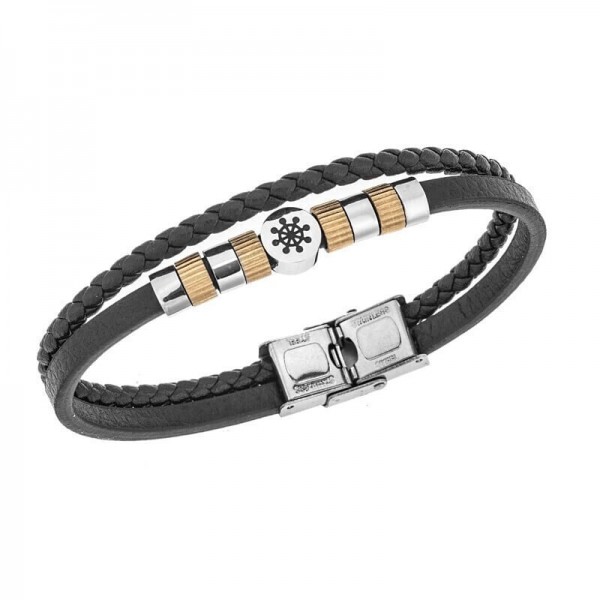 Ανδρικό Δερμάτινο Βραχιόλι Senza