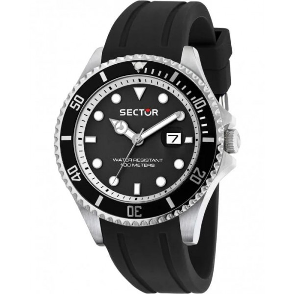 Ρολόι SECTOR 230  Black Silicone Strap