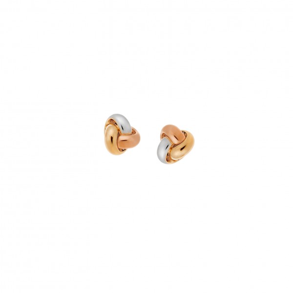 14 Carat Earrings in Yellow,Pink and White Gold