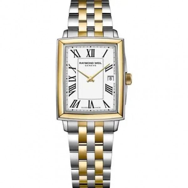 RAYMOND WEIL Toccata Square Two Tone Stainless Steel Bracelet