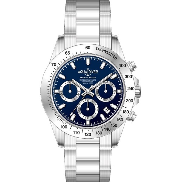 ΑQUADIVER Velocity Master Chronograph With Stainless Steel Bracelet SS22187G47