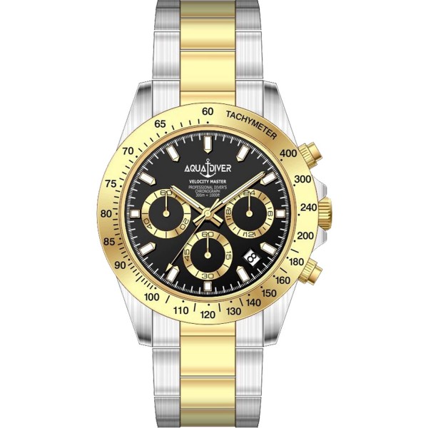 ΑQUADIVER Chronograph With Two Tone Stainless Steel Bracelet SS22187G50