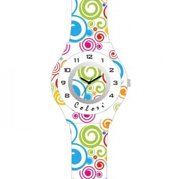 COLORI White Rubber Strap