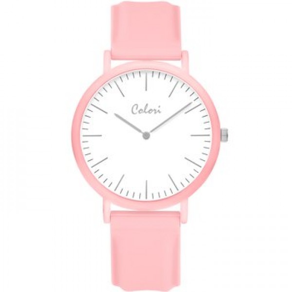 COLORI Women's Pink Rubber Strap