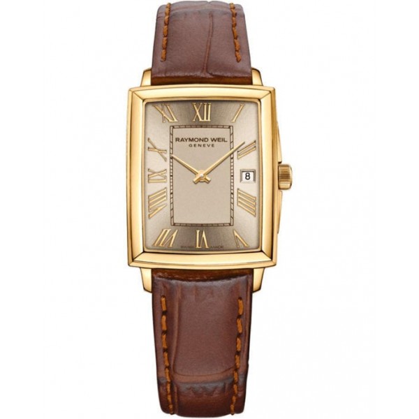 Raymond Weil Toccata Γυναικείο Ρολόι 39mm Μπαταρίας με Καφέ Δερμάτινο Λουράκι 5925-PC-00100