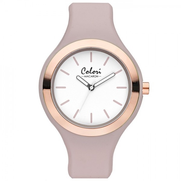 COLORI Women's Nude Pink Rubber Strap