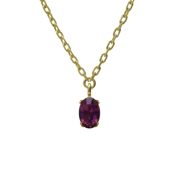 Victoria Cruz Necklace in Silver 925 with Swarovski Stones