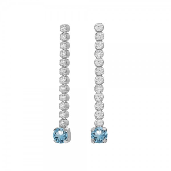 Σκουλαρίκια Victoria Cruz από Ασήμι 925 με Swarovski Πέτρες