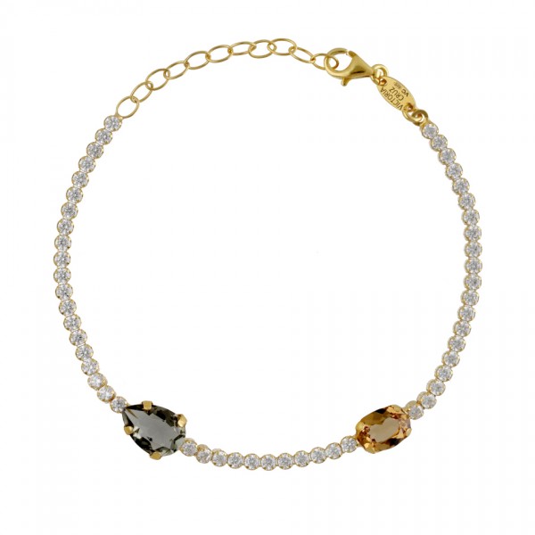 Victoria Cruz Bracelet in Silver 925 with Swarovski