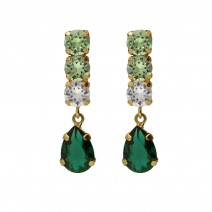 Victoria Cruz Earrings in Silver 925 with Swarovski