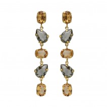 Victoria Cruz Earrings in Silver 925 with Swarovski