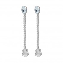 Victoria Cruz Earrings in Silver 925 with Swarovski