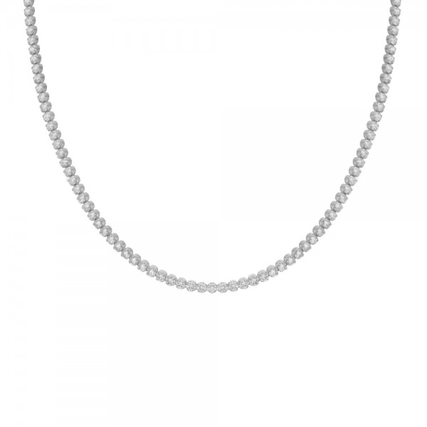 Victoria Cruz Necklace in Silver 925 with Swarovski Stones