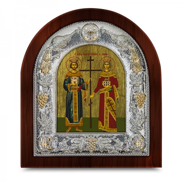 Άγιος Κωνσταντίνος και Αγία Ελένη Αγιογραφία 27x24