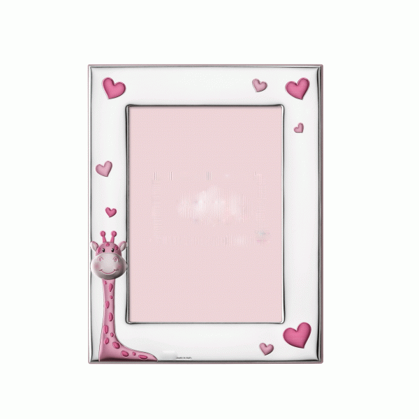 Giraffe Picture Frame made of Silver 9x13