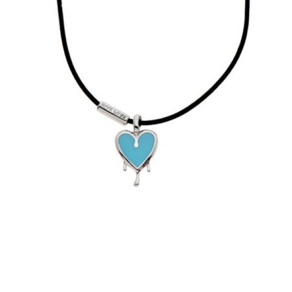 My Gavello Dali sterling silver pendant with essenza, on black cord with signature 'Gavello