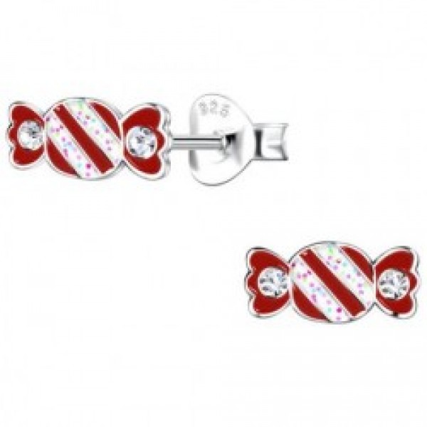 Children’s Earrings in silver 925 with enamel