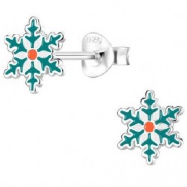 Children’s Earrings in silver 925 with enamel