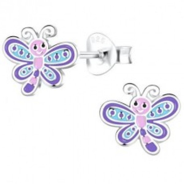 Children’s Earrings in silver 925 with enamel