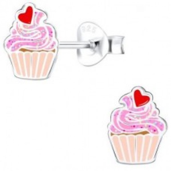 Children’s Earrings in silver 925 with enamel