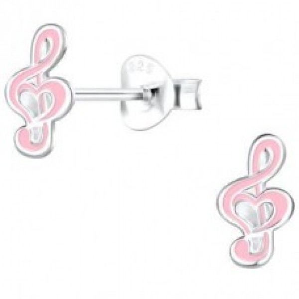Children’s Earrings in silver 925 with enamel
