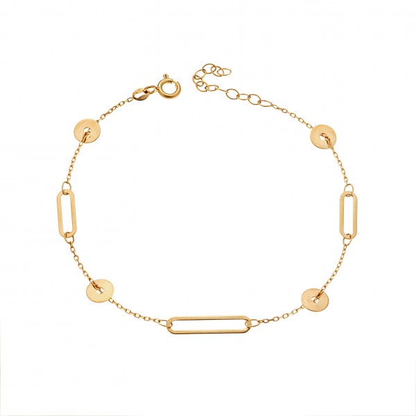 14 Carats Bracelet in Yellow Gold
