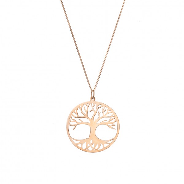 Neclace in 14 carat pink gold 