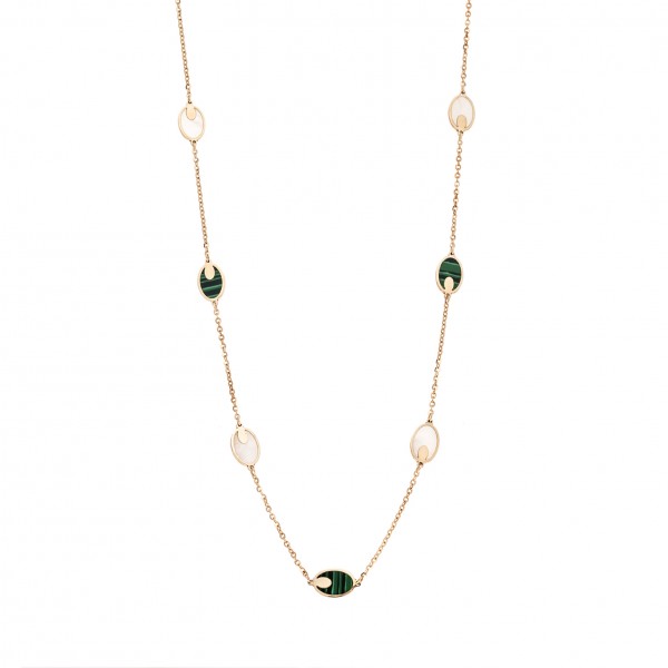 14 Carat Gold Necklace with Semi-Precious Stones