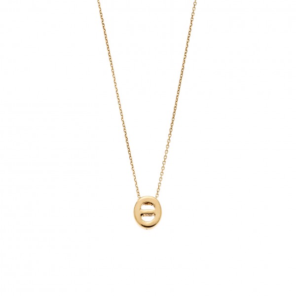 Monogram Neclace "Θ" in 14 Carat Yellow Gold