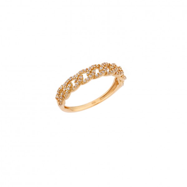 14K Gold Ring with Zircon