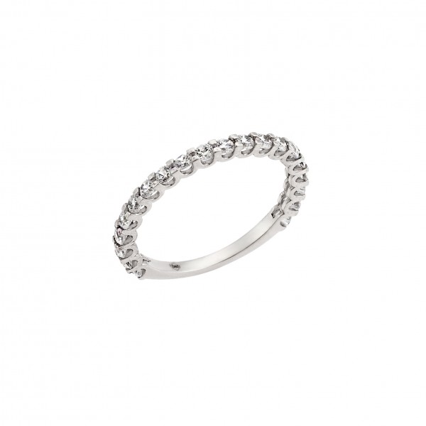 14K White Gold  Ring with Zircon 